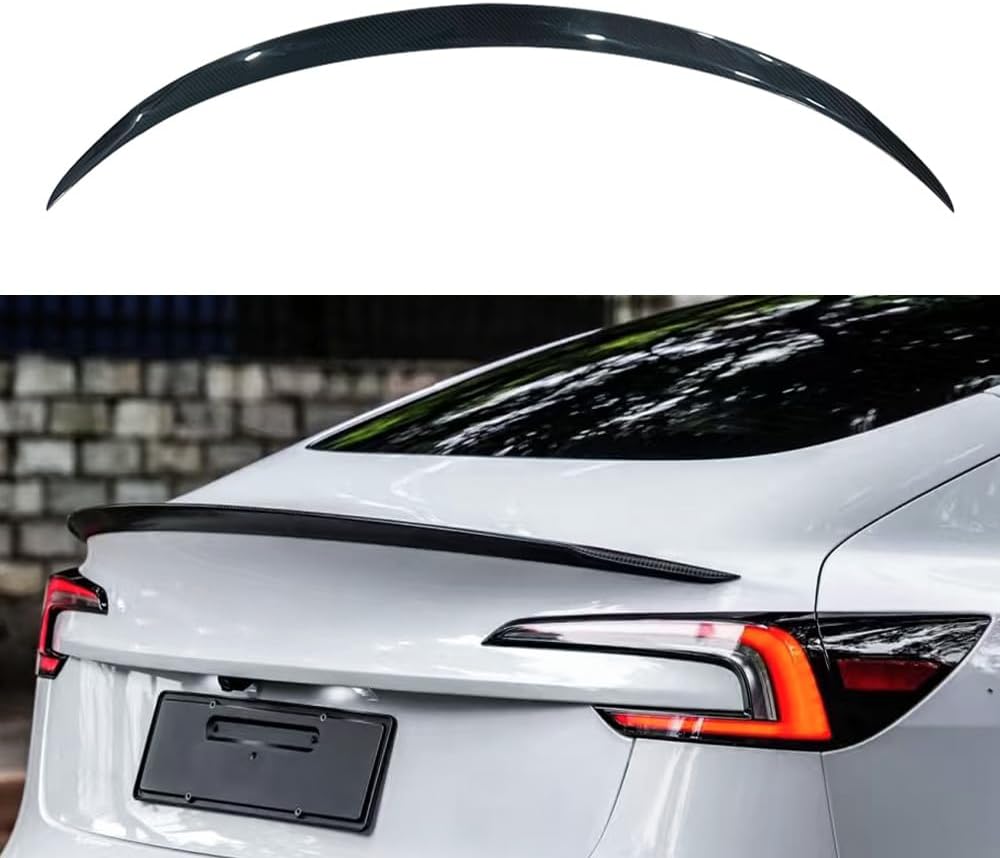 for Tesla Model3 Highland 2023-2025 Real 100% Carbon Fiber Rear Spoiler Performance Type Spoiler Rear Wing Tesla Model 3 Accessories 2023-2025(Gloss Carbon Fiber) mysite