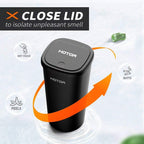 HOTOR Car Trash Can with Lid, 30 Trash Bags, Black, 2-Pack mysite