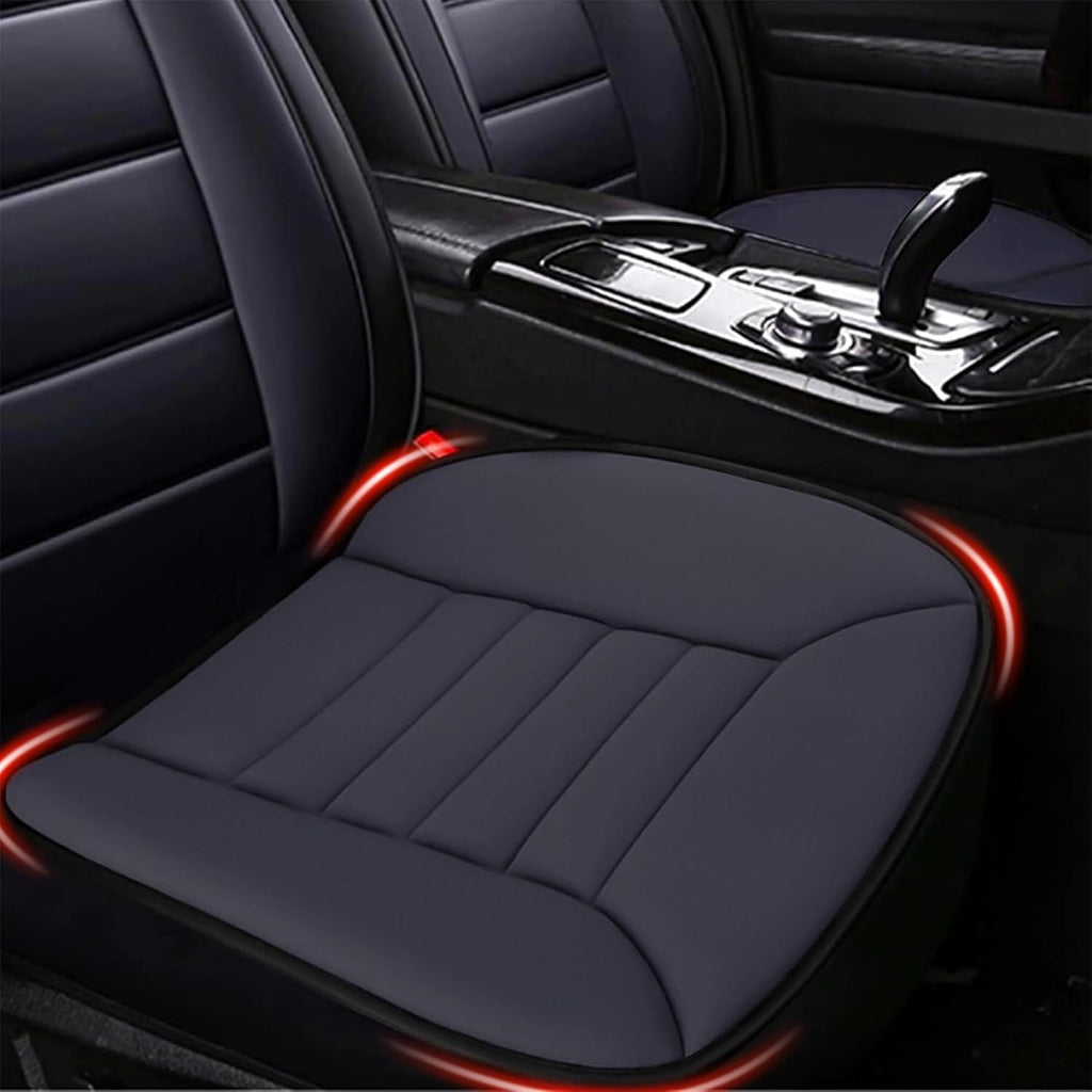 Car Seat Cushion Pad 1.2" Thick Comfort Seat Protector for Car Driver Seat Office Chair Home Use Memory Foam Seat Cushion with Non Slip Bottom, 20'' x 18.5'', Black mysite