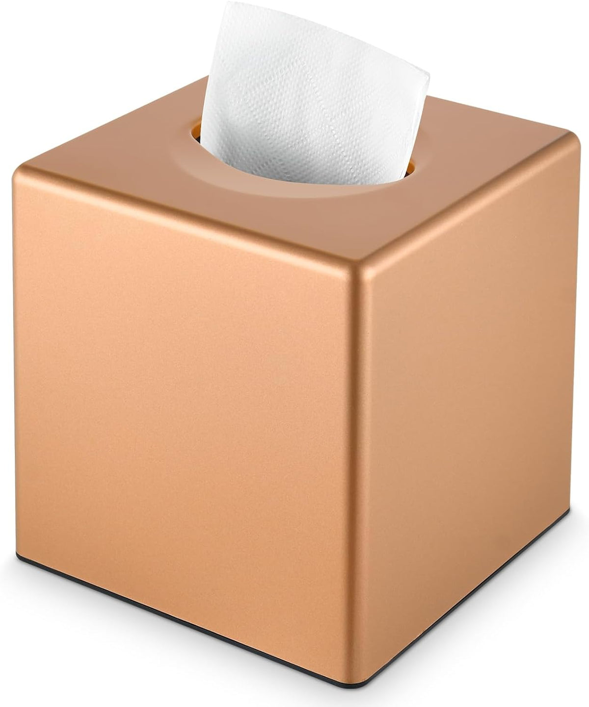 Tissue Box Cover, Modern Decorative Square Facial Storage Tissue Box Holder, Home Accessories for Bathroom Vanity Countertops, Dressers, Night Stand, Parlors and Office - Matte Black mysite