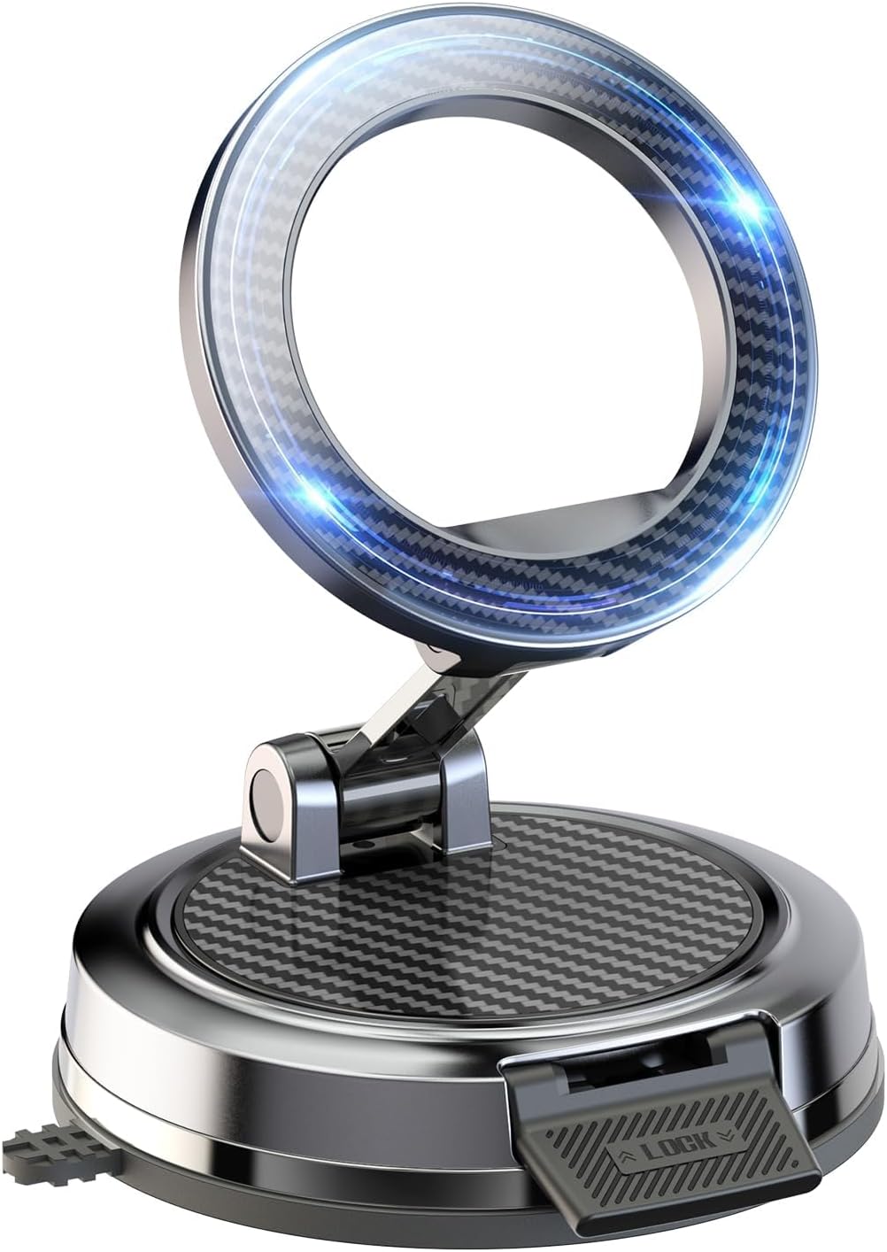 Magnet Phone Holder for Car & Desk, Strong Magnetic Phone Mount with Secure Lock, Universal 360° Rotatable Phone Stand for Dashboard, Glass, Table, Compatible with All Cell mysite