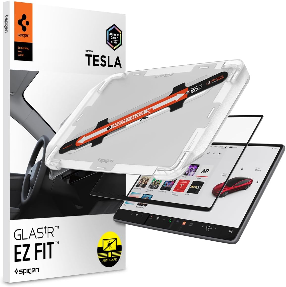 Spigen Screen Protector Matte for Model 3 (2017-2023), Model Y (2020-2025) mysite