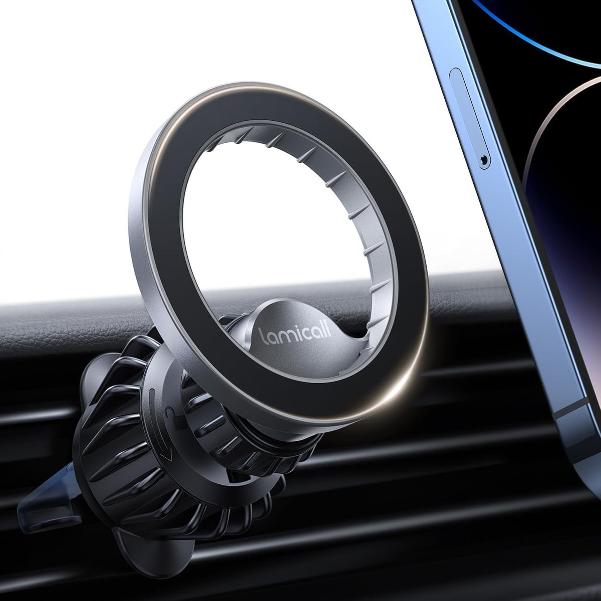 Lamicall for MagSafe Car Mount Vent 20 Super Magnets Accessories for iPhone mysite