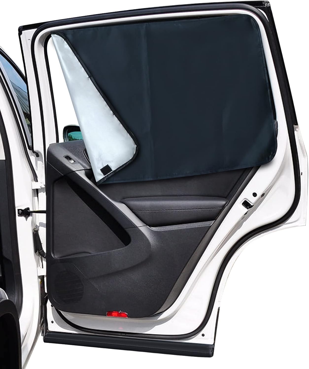 Magnetic Car Side Window Sun Shades for Baby, 2 PCS, 31.5 x 20 in | 10 M40 Magnets, UPF50+, Block Heats and UV Rays mysite