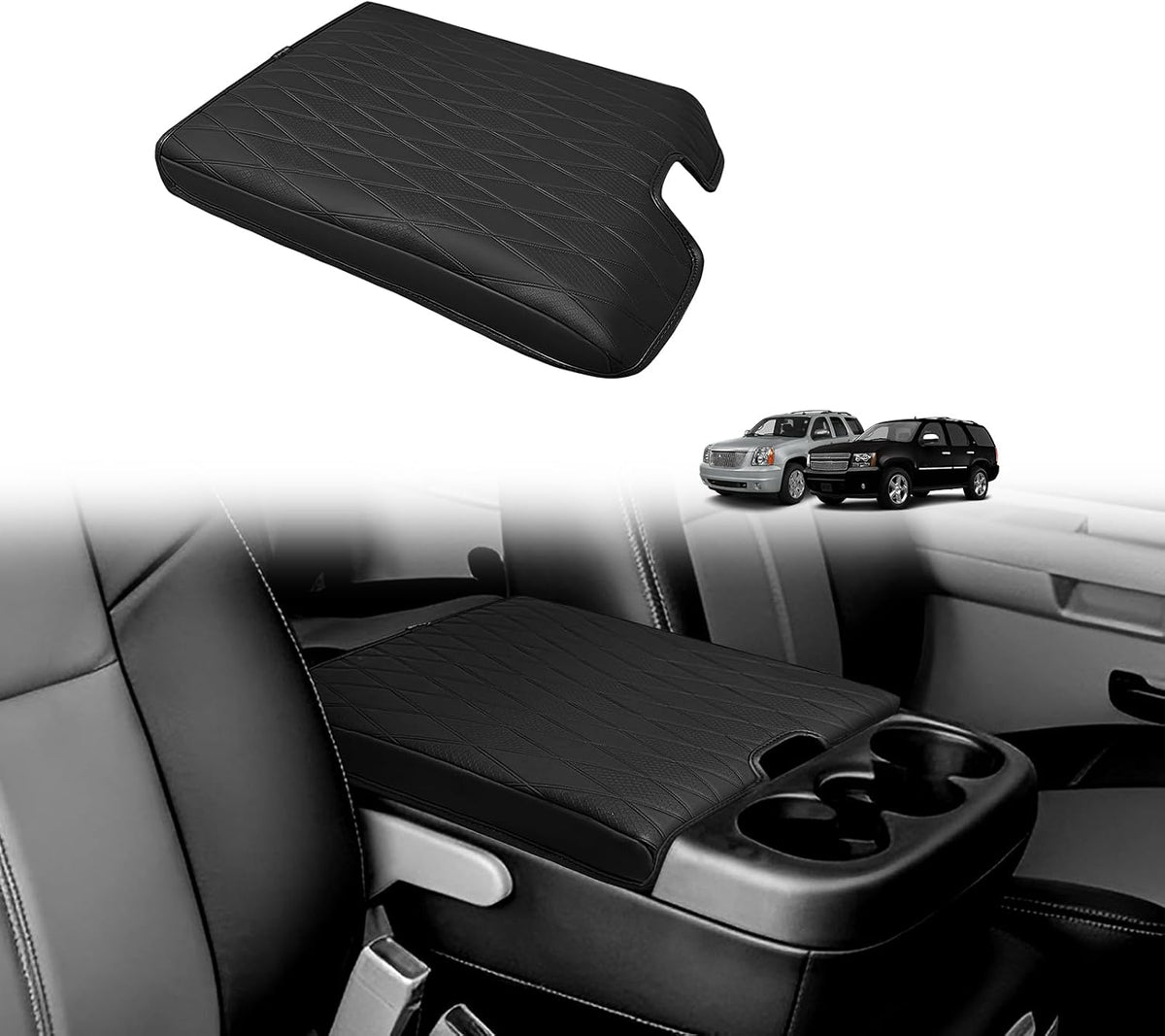 Armrest Cover for Silverado/Sierra 2019-2026, Regular Thick, Bench mysite