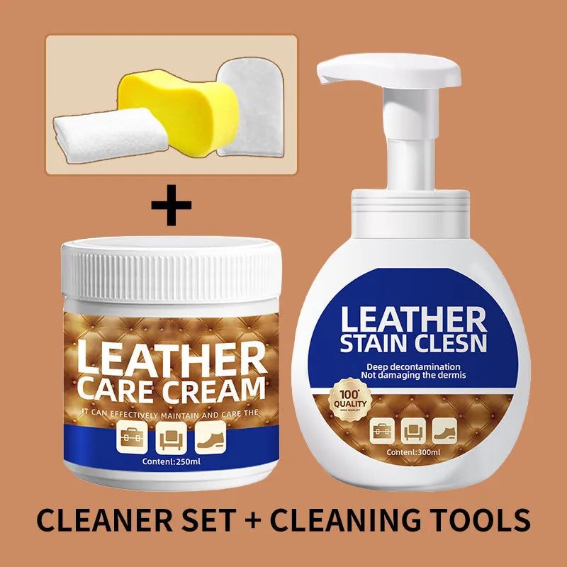 Car Leather Care & Stain Removal Set – Clean, Condition & Protect Your Interior
