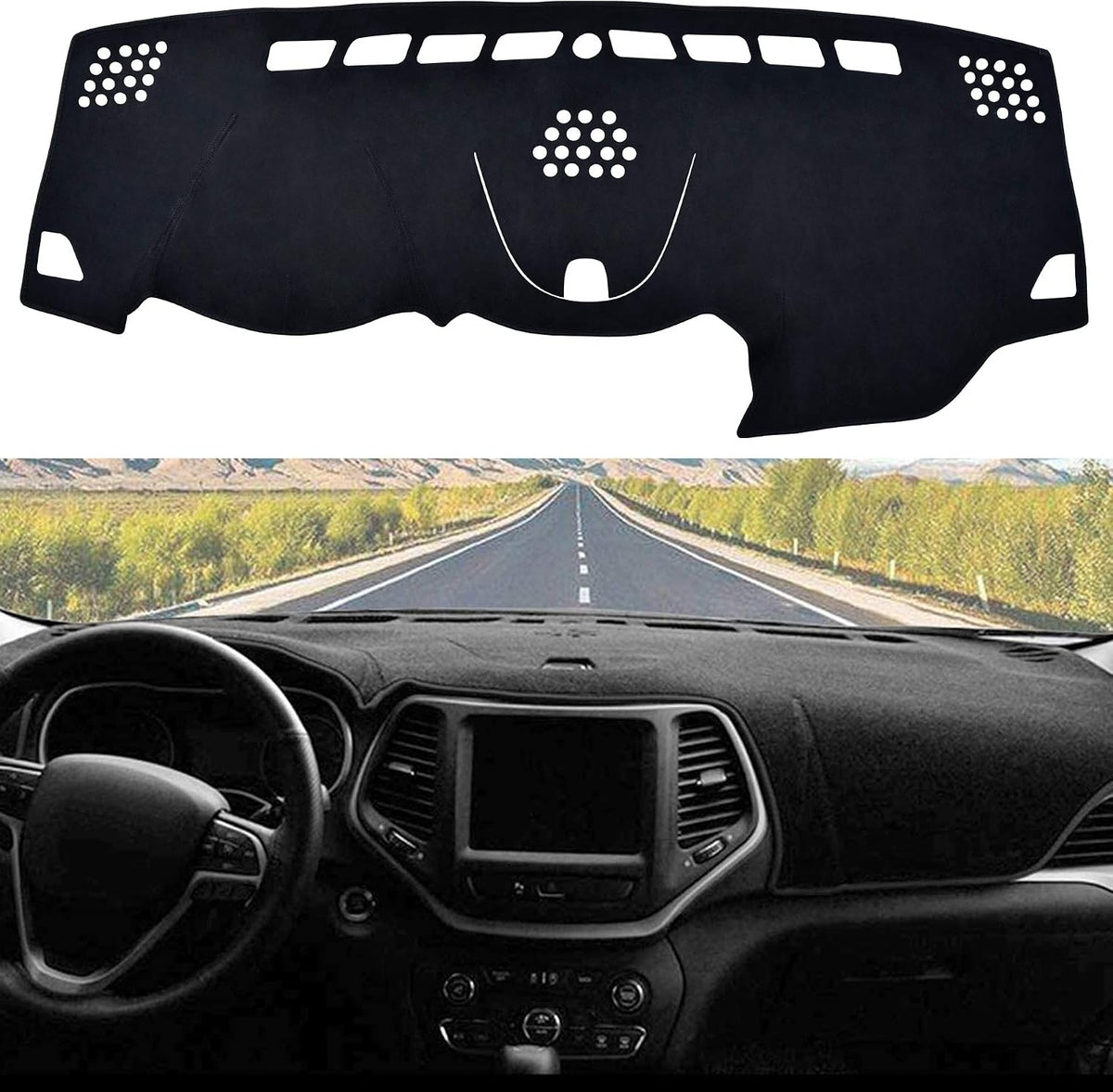 Dashboard Dash Board Cover Mat Carpet Compatible with Tesla Model Y 2020-2024, Compatible with Tesla Model 3 2017-2023 mysite