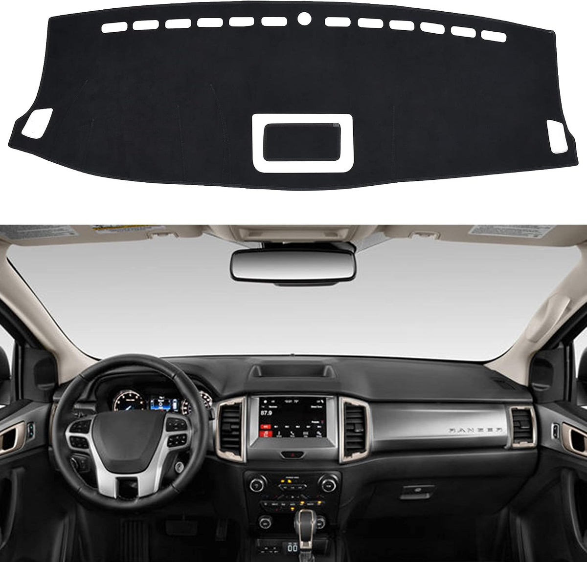Dashboard Dash Board Cover Mat Carpet Compatible with Tesla Model Y 2020-2024, Compatible with Tesla Model 3 2017-2023 mysite