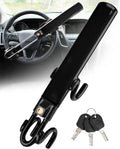 Tevlaphee Steering Wheel Lock - Heavy Duty Antitheft Device and Car Security Lock with Adjustable Locking and 3 Keys - Great Vehicle and Truck Deterrent (Yellow) mysite