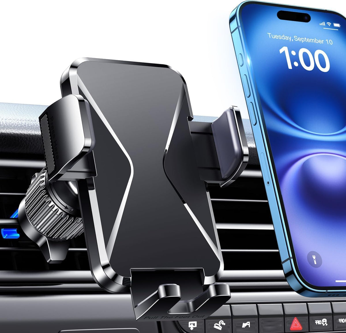 Qifutan Dash Mounted Holders Phone Holders for Your Car Phone Mount for Car Windshield Dashboard Air Vent Universal Desk Mounts Hands Free Automobile Cell Phone Holder Fit for iPhone Smartphone mysite