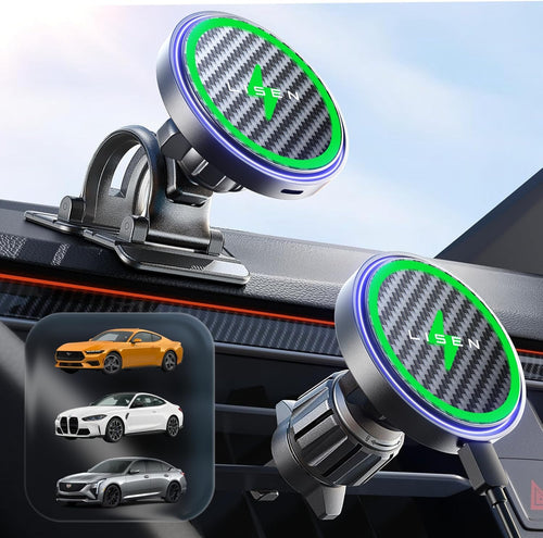 LISEN 15W MagSafe Car Mount Charger, Magnetic Phone Holders for Your Car mysite