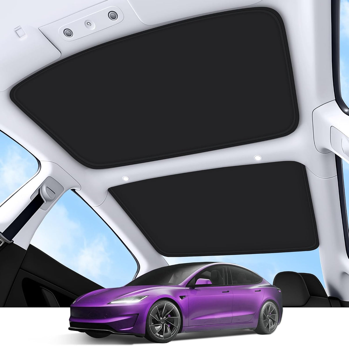2026 Upgrade Sunshade Roof For Tesla Model 3 Accessories 2026-2022 mysite
