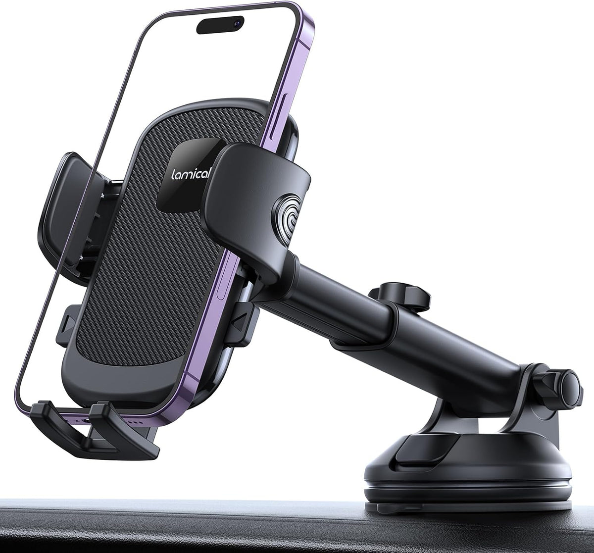 Lamicall Car Phone Holder Military-Grade Suction Cup Dashboard Windshield mysite