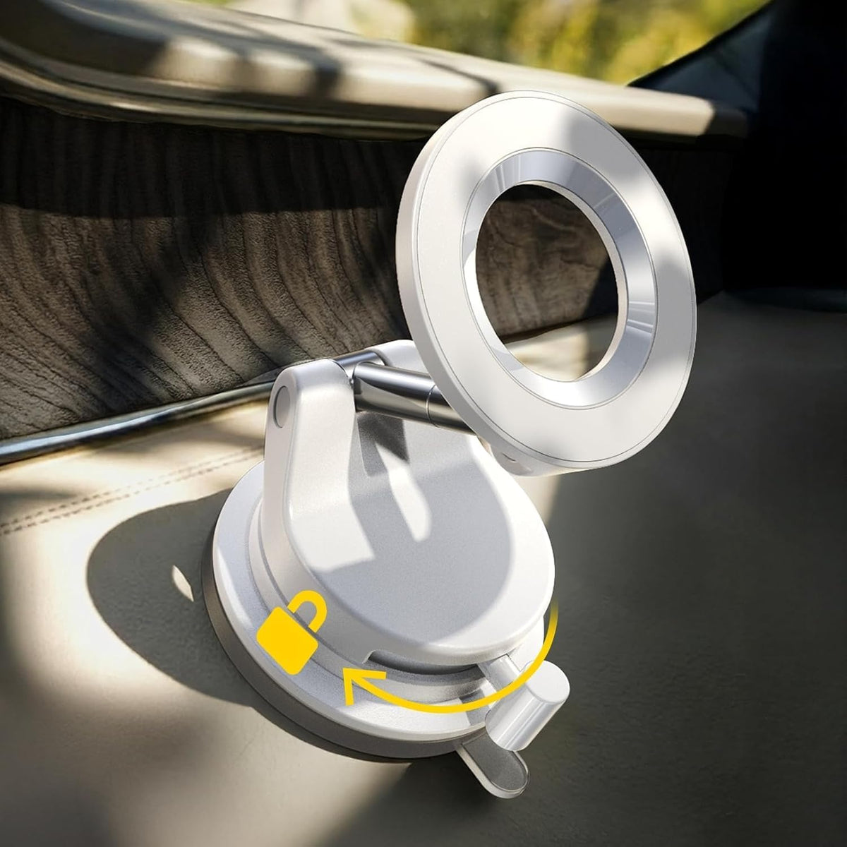 LISEN for MagSafe Car Mount [3800gf Strong Magnet&90+LBS Suction] 360° Adjustable Vacuum Magnetic Phone Holders for Your Car, for iPhone 18 Pro Max 17 16 15 14 13 12 Plus Air for Shower All Smartphone mysite