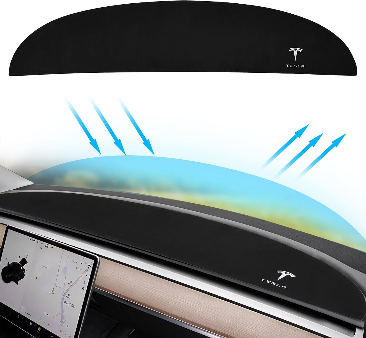 Dashboard Cover for Tesla Model 3 2017-2023/Model Y 2020-2025 mysite