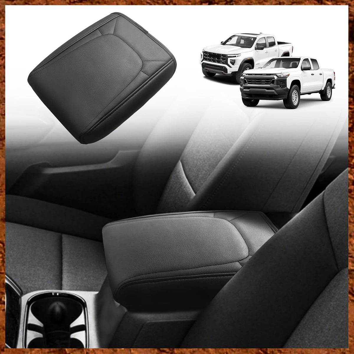 Armrest Cover for Silverado/Sierra 2019-2026, Regular Thick, Bench mysite