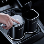 HOTOR Car Trash Can with Lid, 30 Trash Bags, Black, 2-Pack mysite