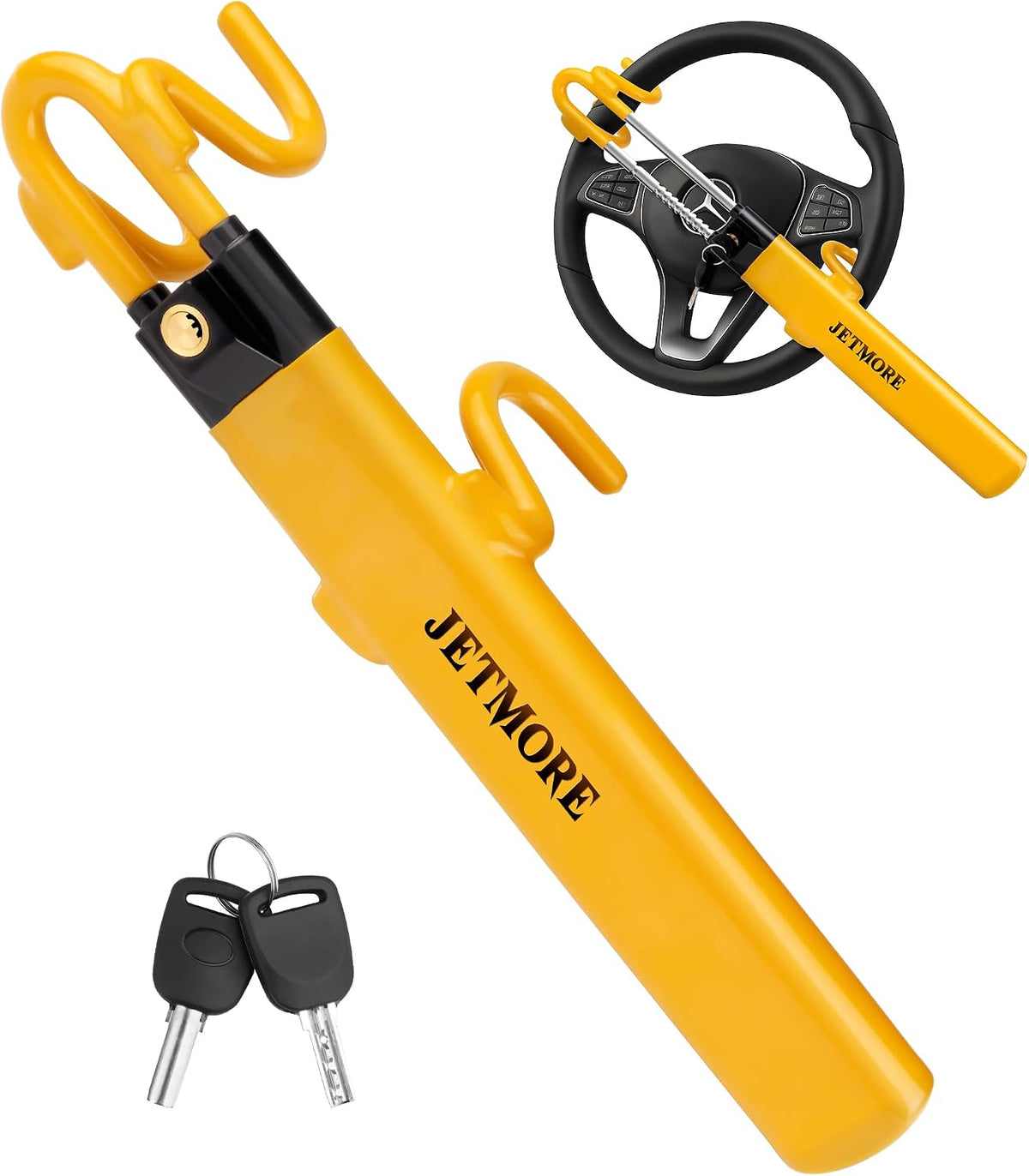 Steering Wheel Lock with Keys Adjustable Wheel Locks for Anti Theft mysite