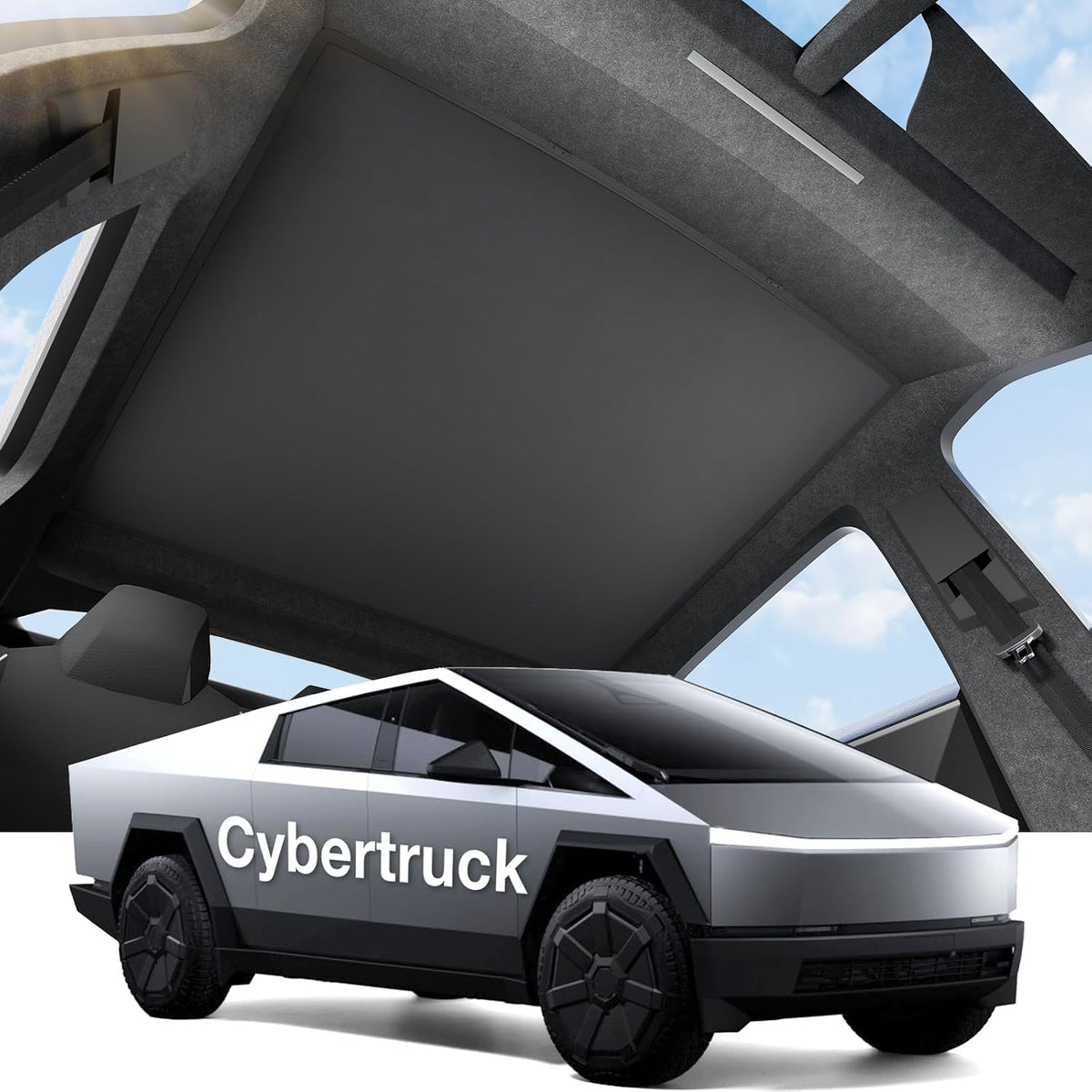 for Tesla Model Y Juniper Accessories Sunshade Roof, Interior Black mysite