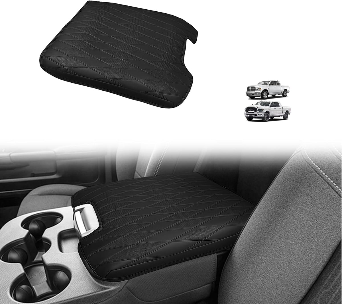 Armrest Cover for Silverado/Sierra 2019-2026, Regular Thick, Bench mysite