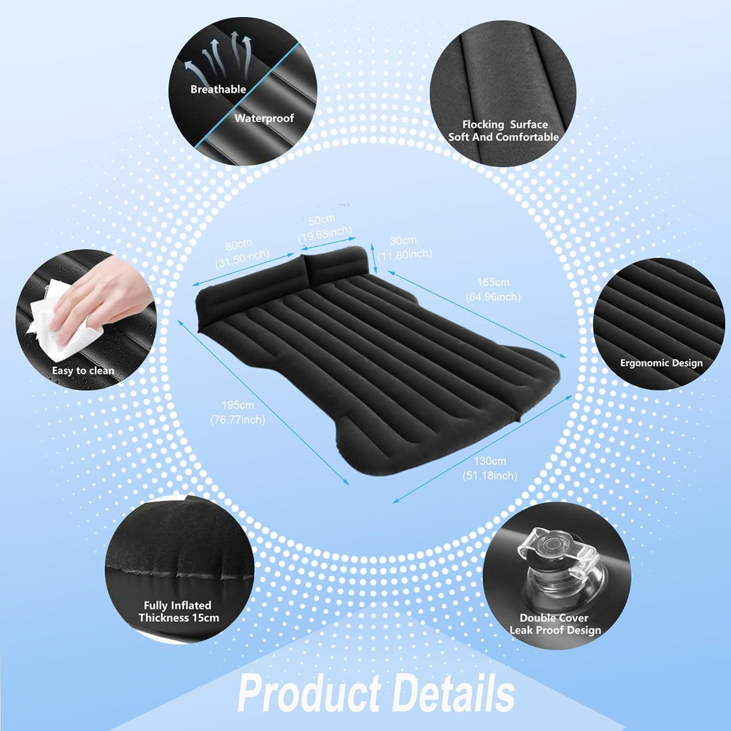 Car Air Mattress Inflatable Camping Bed for Tesla Model Y Backseat Trunk mysite