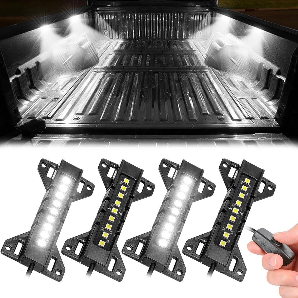 Truck Bed Lights 8 Pods, SWATOW INDUSTRIES Truck Bed LED Light Bar Kits w/Switch Rear Cargo Lights Truck Lighting Kits for Ram 1500 2500 Tacoma F150 F250 F350 Chevy Pickup Vans RVs - White mysite