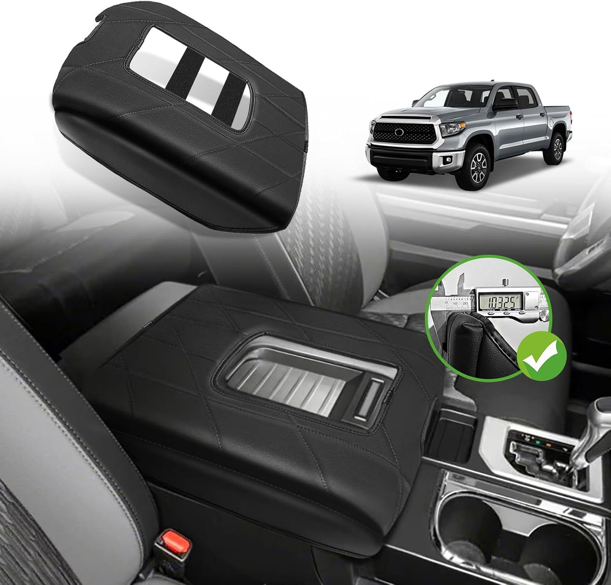 Armrest Cover for Silverado/Sierra 2019-2026, Regular Thick, Bench mysite