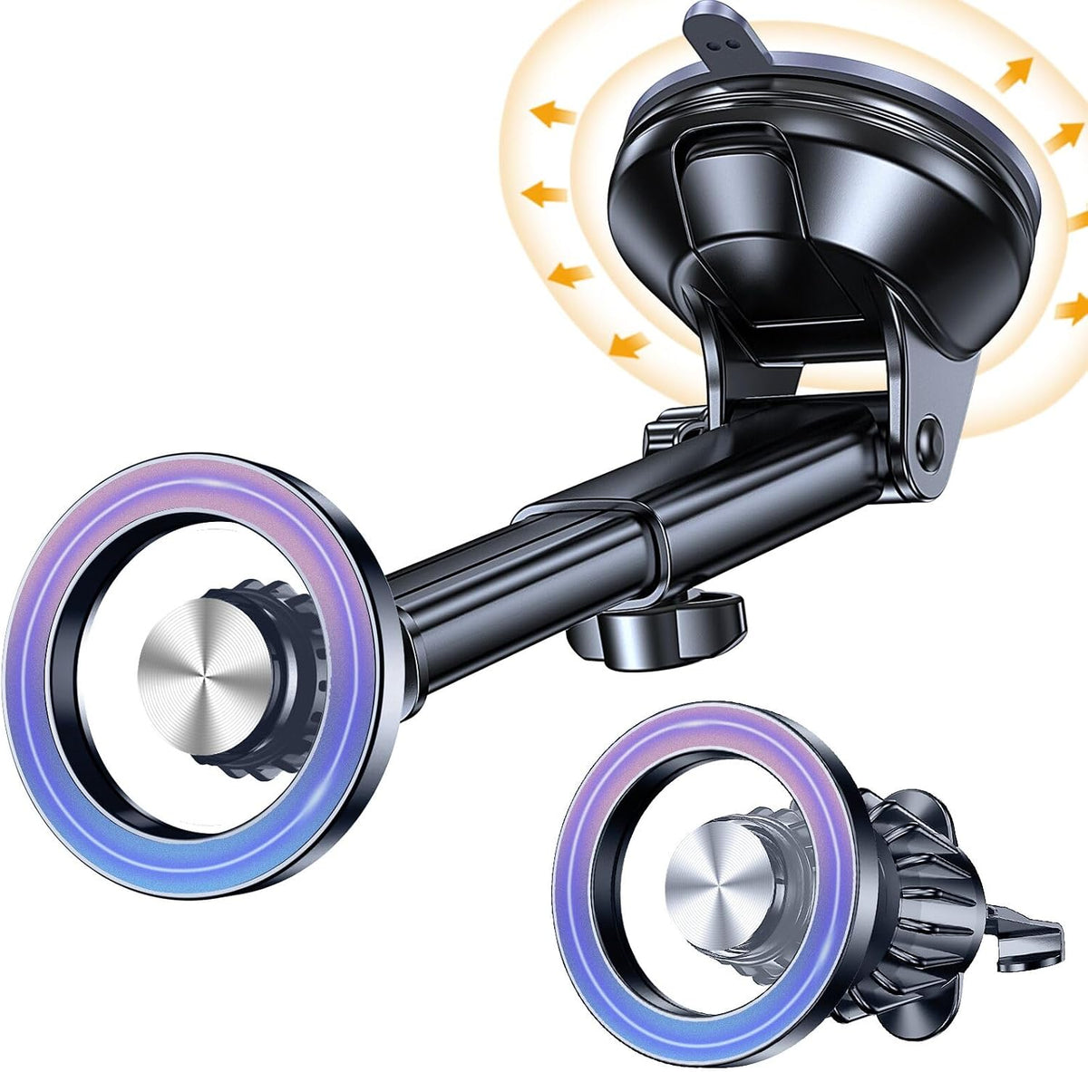 Coolpow for MagSafe Car Mount【Windshield+Vent+Dash】Magnetic Phone Holder for Car Phone Holder Mount Cell Phone Holders for Your Car Accessories Suction Phone Mount for Car Truck Stand for iPhone 17 16 mysite