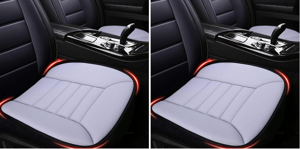 Car Seat Cushion Pad 1.2" Thick Comfort Seat Protector for Car Driver Seat Office Chair Home Use Memory Foam Seat Cushion with Non Slip Bottom, 20'' x 18.5'', Black mysite