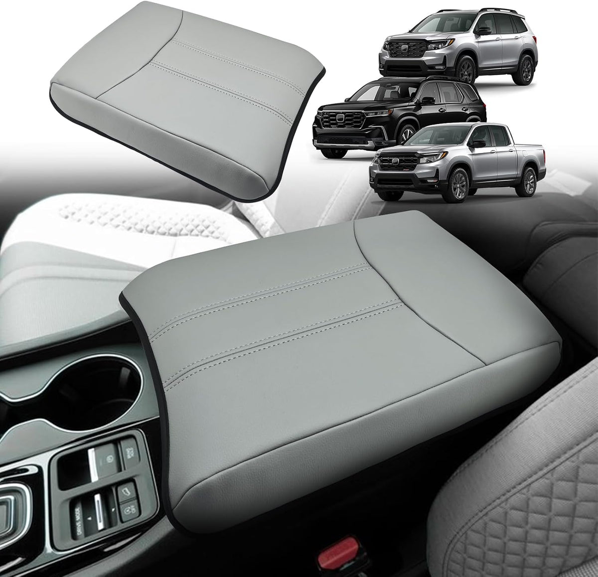 Armrest Cover for Silverado/Sierra 2019-2026, Regular Thick, Bench mysite