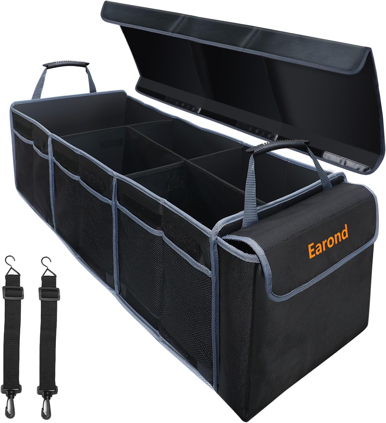 Large Trunk Organizer with Portable Leakproof Cooler Bag,Foldable Cover,Adjustable Securing Straps,Collapsible Trunk Organizer for Suv Car Truck Sedan (4-in-1 with Cooler) mysite