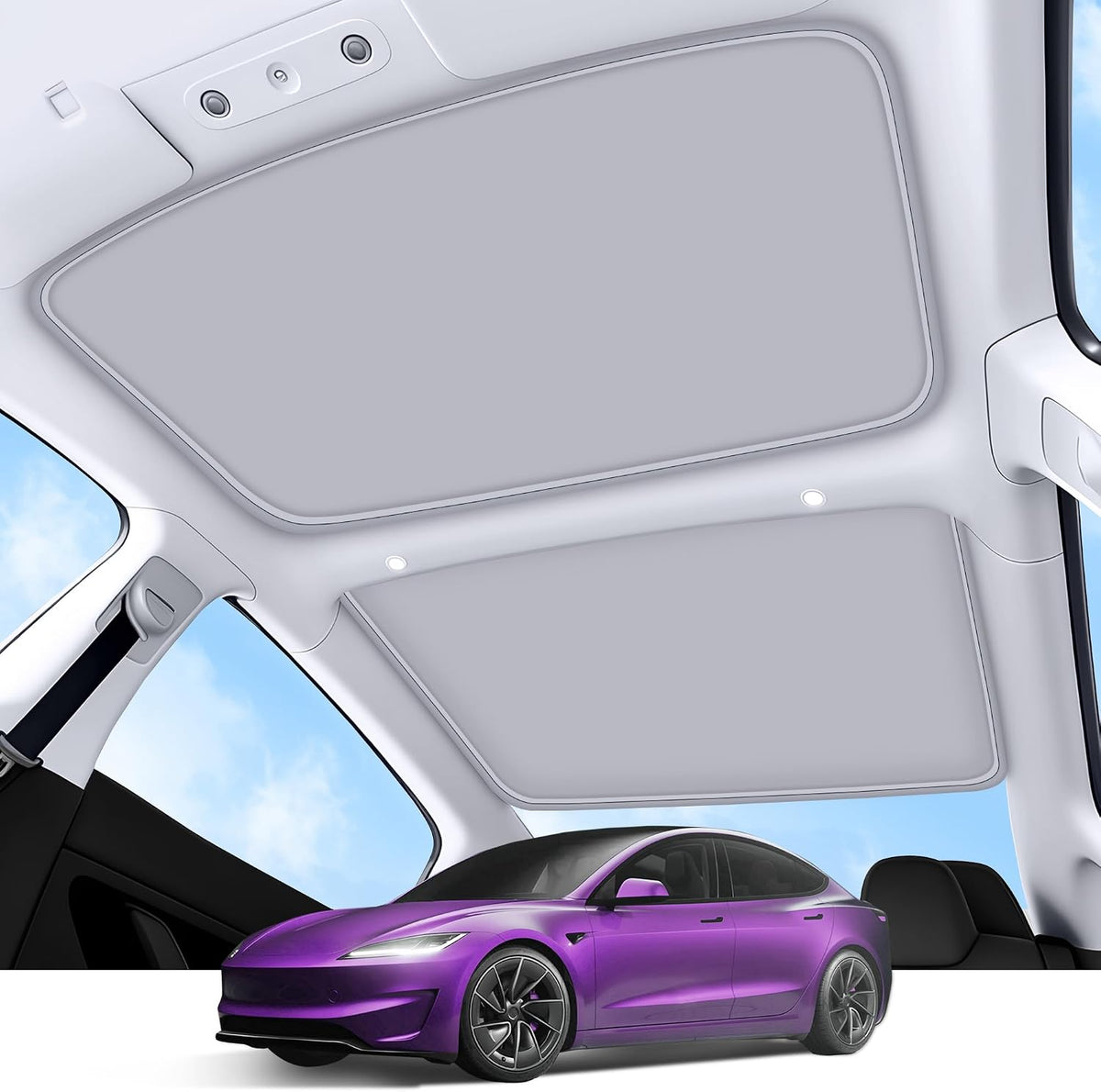 2026 Upgrade Sunshade Roof For Tesla Model 3 Accessories 2026-2022 mysite