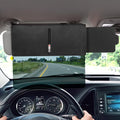 Veharvim 2 Pack Sun Visor Extender for Car with Zipper Slider (Driver + Passenger Side), Upgraded UV400 Car Sun Visor Extension with PC Lens and Side Sunshade, Anti-Glare, UV-Filtering mysite