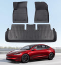 Floor Mats Fits for Tesla Model 3 2023-2018 - All Weather TPE Custom Fit Car Mats Floor Liners, Custom Fit, 3-Piece mysite