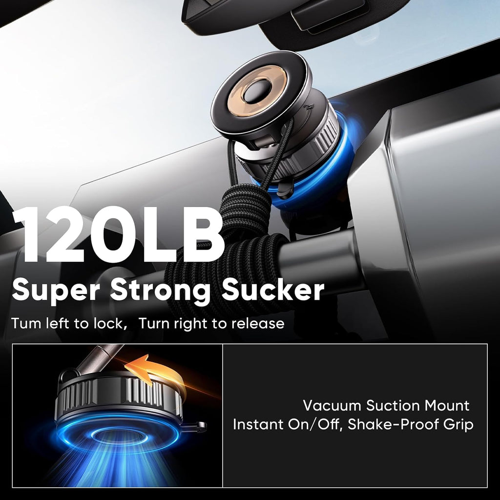 Car Phone Holder for Magsafe [80+LBS Max Suction & 2500gf Magnetic] mysite