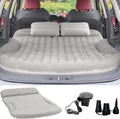 SUV Air Mattress Thickened and Double-Sided Flocking Travel Camping Bed with 2 Pillows & Electric Pump Dedicated Mobile Cushion Inflatable Bed for SUV Trunk and Rear Seat (Dark Gray) mysite
