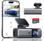 4K Dash Cam Front, 5GHz WiFi, 32GB Card Included, Mini Dashcam mysite