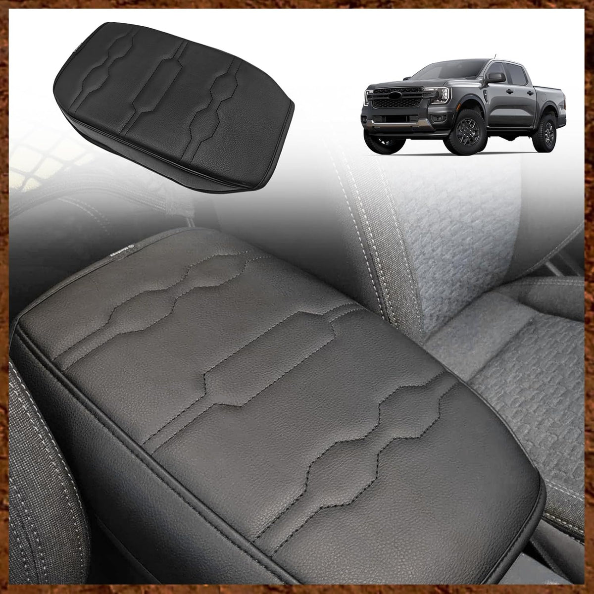 Armrest Cover for Silverado/Sierra 2019-2026, Regular Thick, Bench mysite