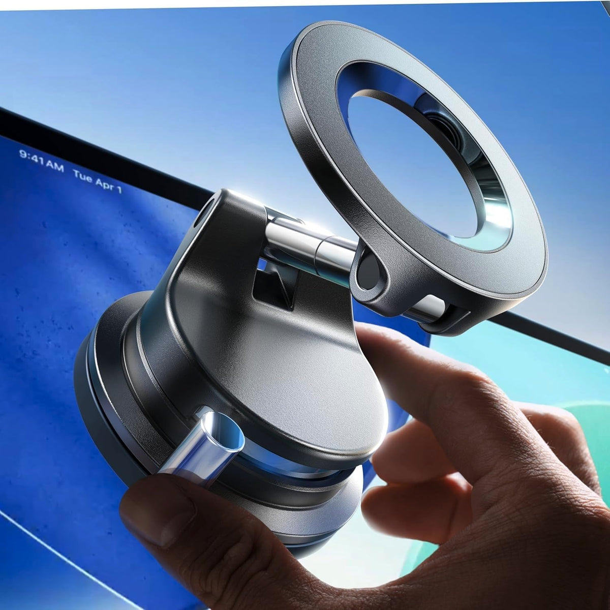 LISEN for MagSafe Car Mount [3800gf Strong Magnet & 90+LBS Suction] 360° Adjustable Vacuum Magnetic Phone Holders for Your Car, for Note 18 iPhone 17 Pro Max 16 15 14 13 12 Plus Air for All Smartphone mysite