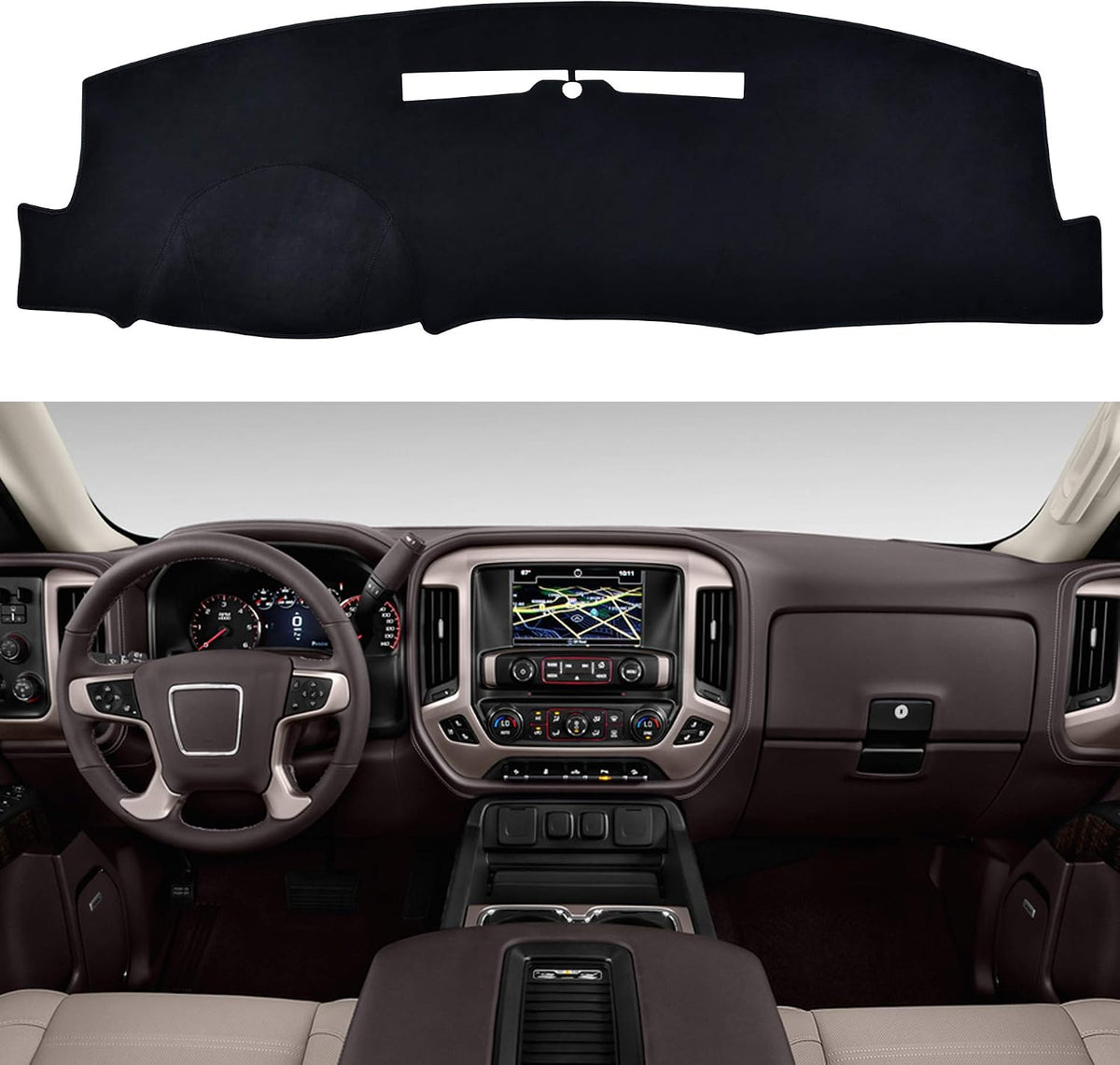 Dashboard Dash Board Cover Mat Carpet Compatible with Tesla Model Y 2020-2024, Compatible with Tesla Model 3 2017-2023 mysite