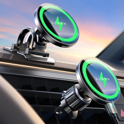 LISEN 15W MagSafe Car Mount Charger, Magnetic Phone Holders for Your Car mysite