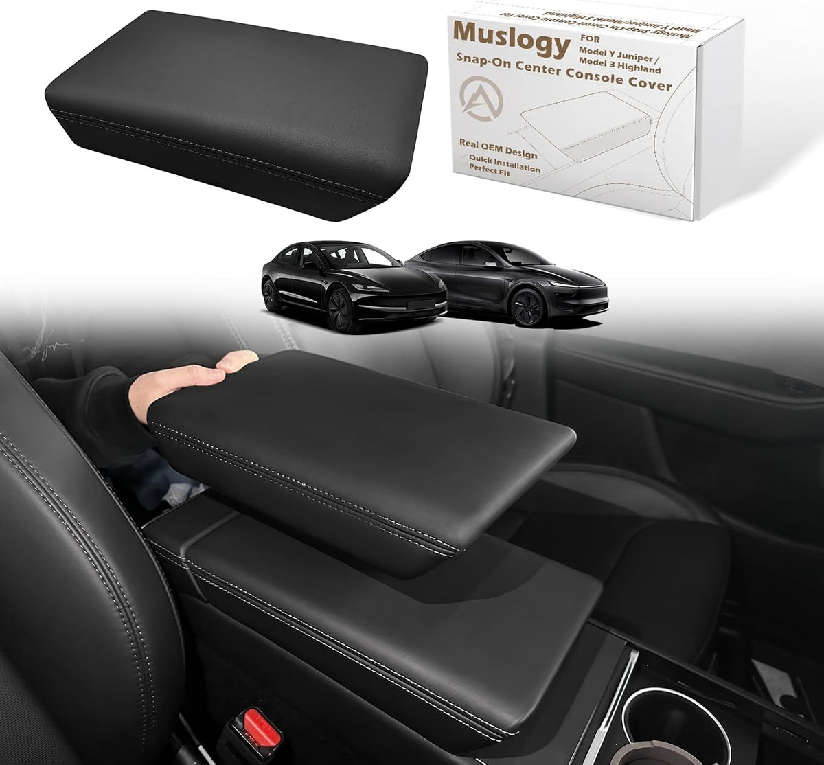 Armrest Cover for Silverado/Sierra 2019-2026, Regular Thick, Bench mysite