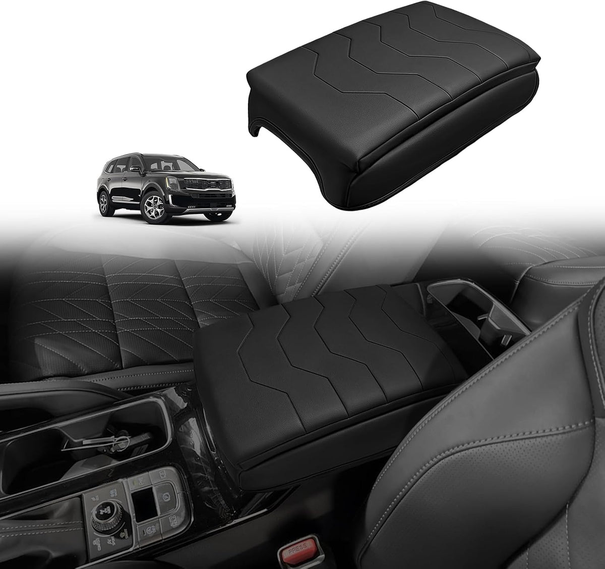 Armrest Cover for Silverado/Sierra 2019-2026, Regular Thick, Bench mysite