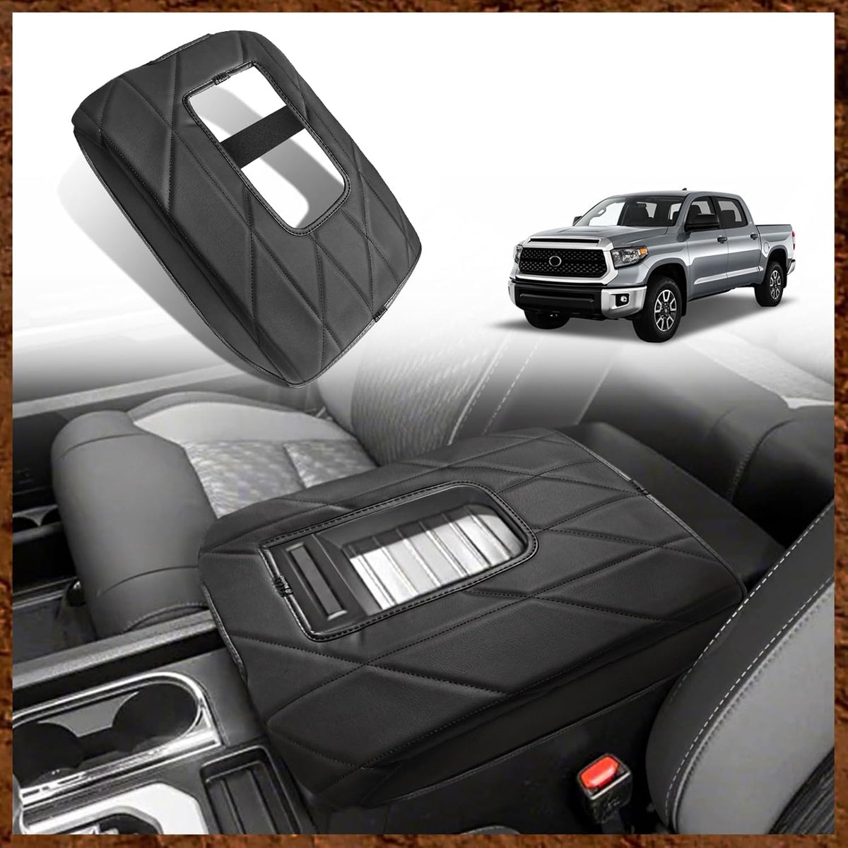 Armrest Cover for Silverado/Sierra 2019-2026, Regular Thick, Bench mysite
