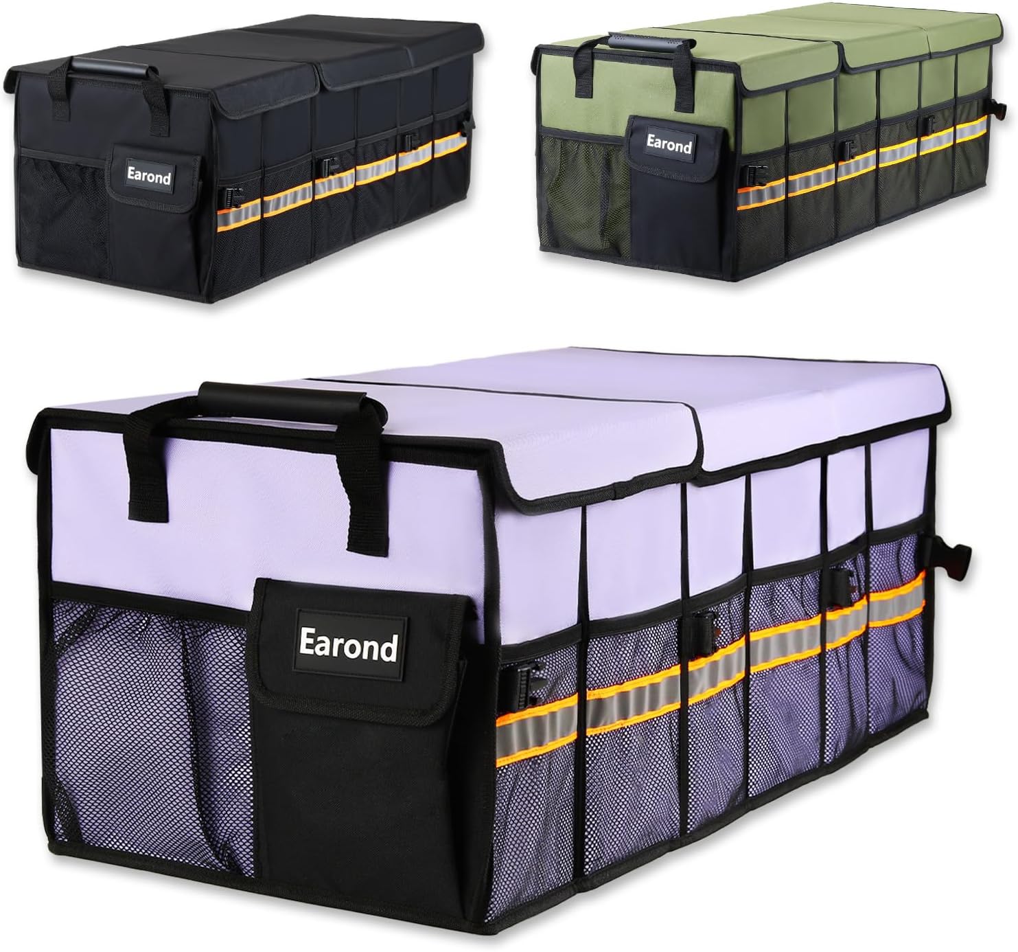 Large Trunk Organizer with Portable Leakproof Cooler Bag,Foldable Cover,Adjustable Securing Straps,Collapsible Trunk Organizer for Suv Car Truck Sedan (4-in-1 with Cooler) mysite
