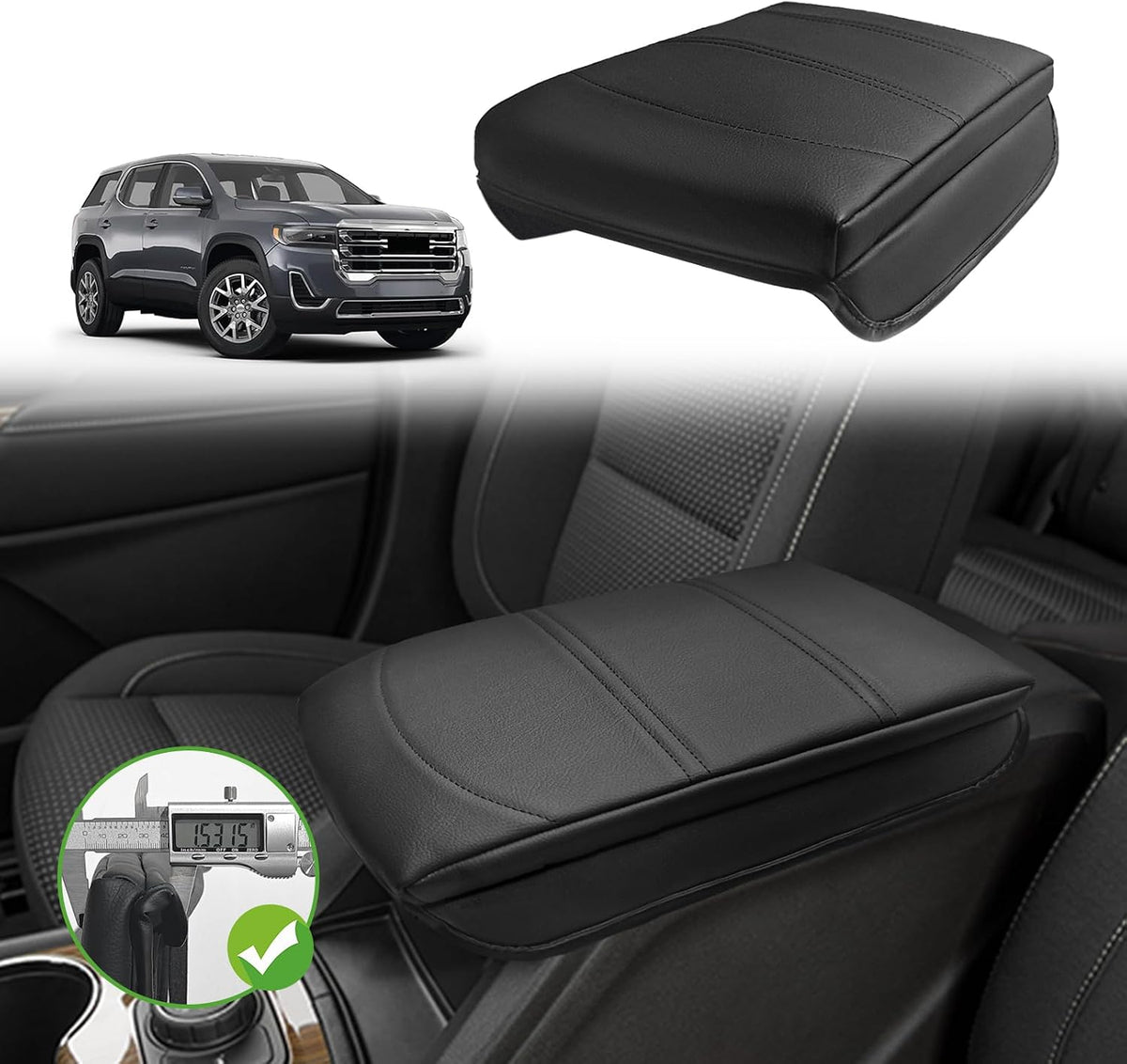 Armrest Cover for Silverado/Sierra 2019-2026, Regular Thick, Bench mysite