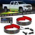 Nilight 8PCS Truck Pickup Bed Light Kit 24LED White | Rock for Van Off-Road Under Car Side Marker Foot Wells Rail Lights with Switch mysite