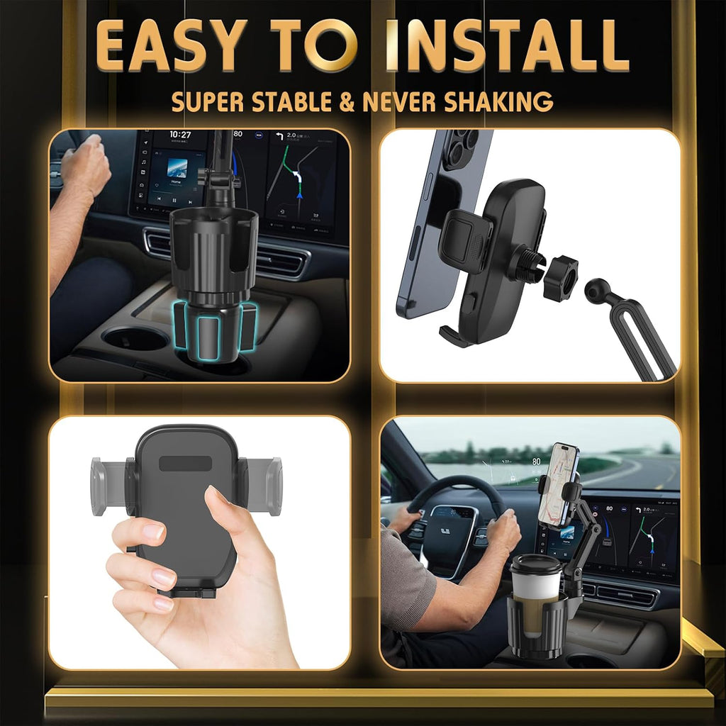 Phone Holders for Your Car, 2 in 1 Universal Stable Cup Car Phone Holder mysite