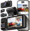 REDTIGER F17 4K 3CH Dash Cam, STARVIS 2 Sensor HDR, 64GB Card, 5.8GHz WiFi mysite