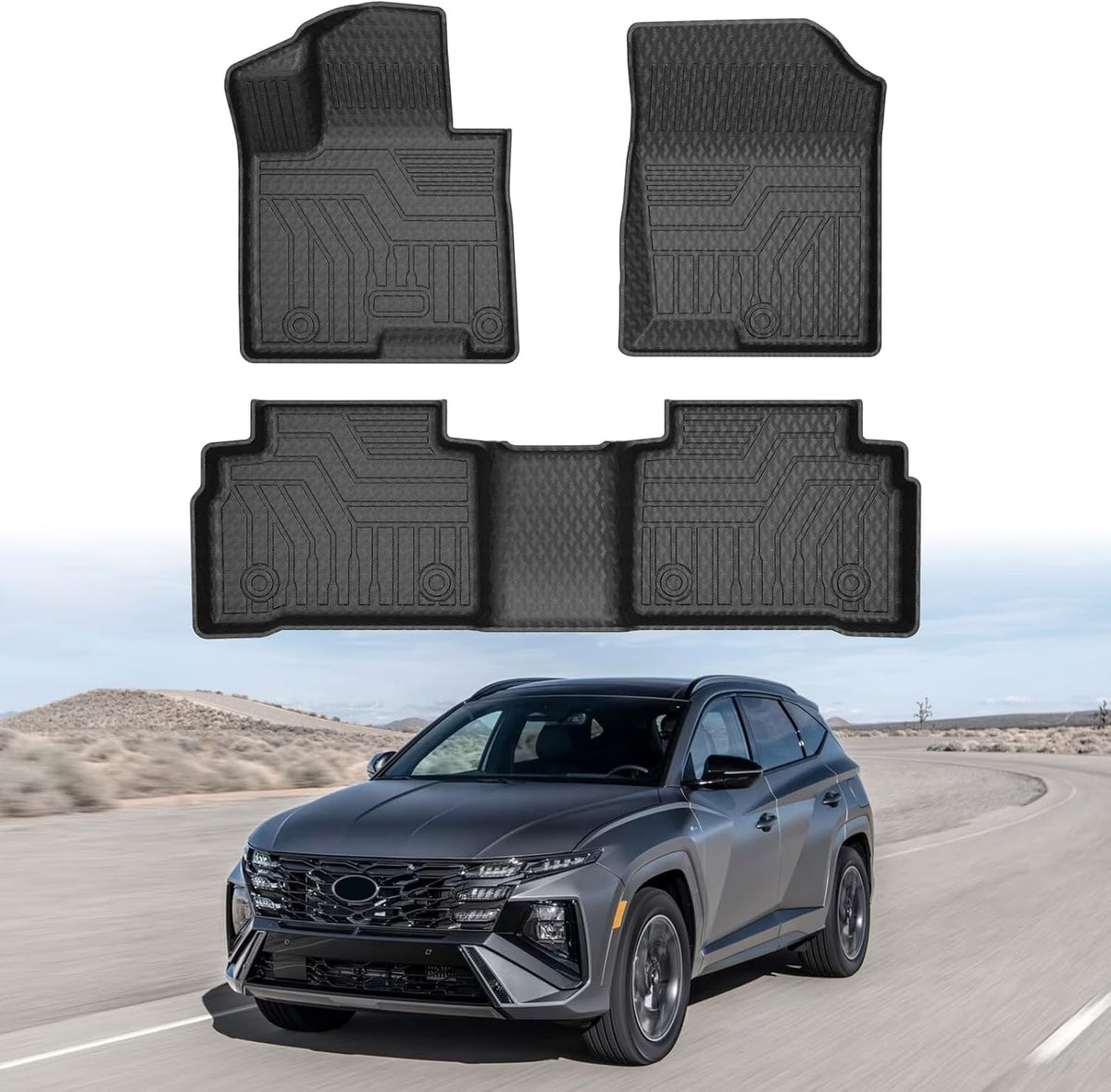 Mixsuper Floor mat for Tesla Model 3 Highland 2024 2025 2026 2027 mysite
